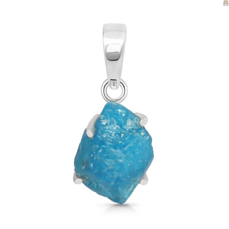 Neon Apatite Rough Pendant-SP NAR-1-43