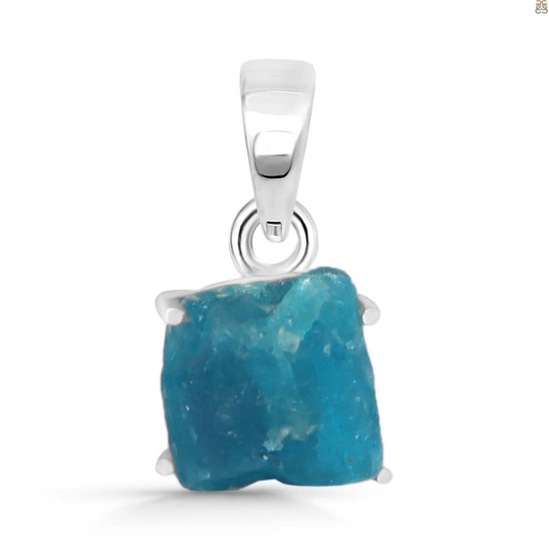 Neon Apatite Rough Pendant-SP NAR-1-44