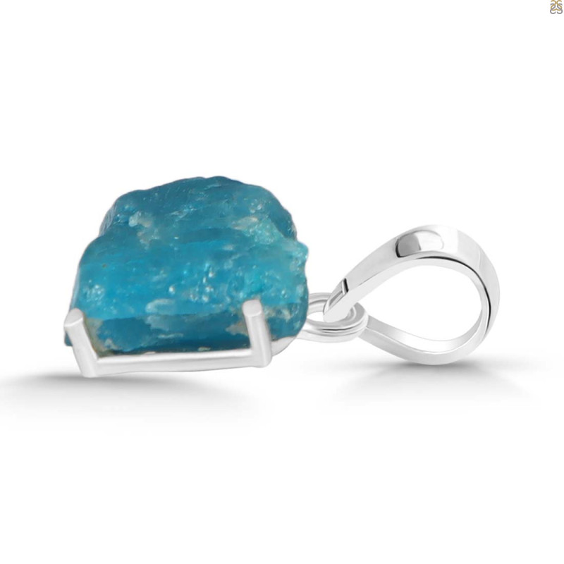 Neon Apatite Rough Pendant-SP NAR-1-44