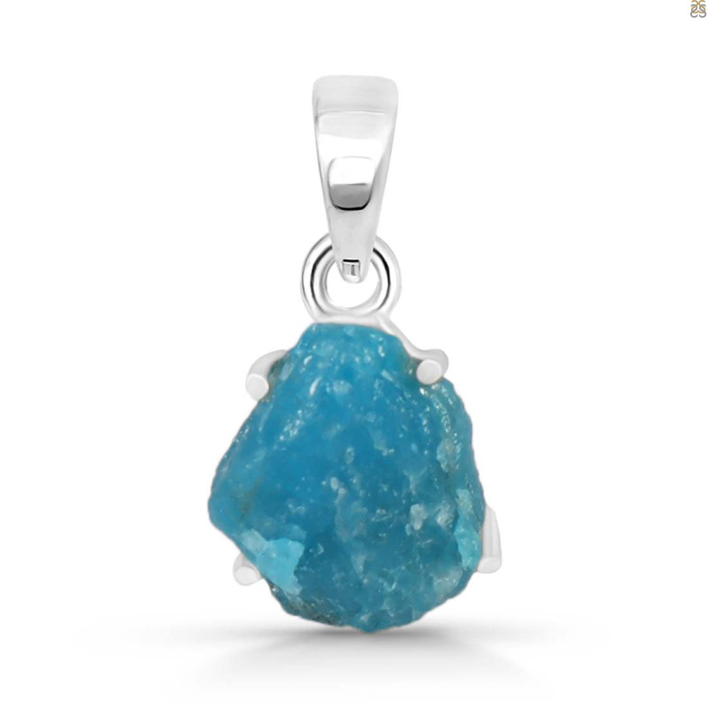 Neon Apatite Rough Pendant-SP NAR-1-45