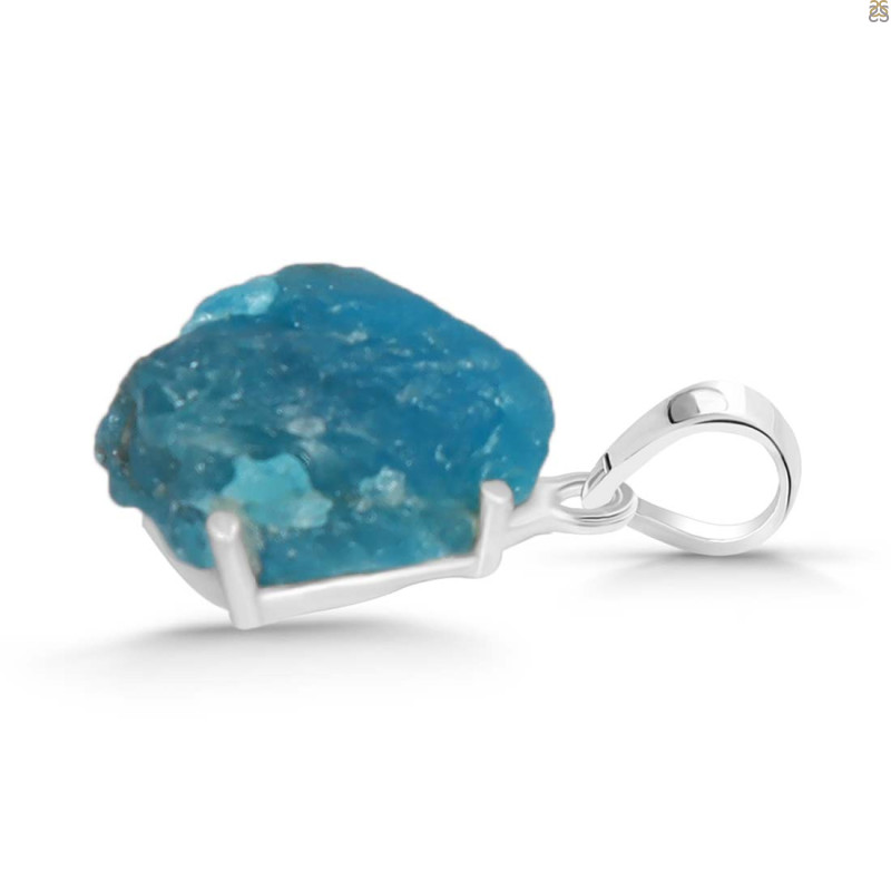 Neon Apatite Rough Pendant-SP NAR-1-45