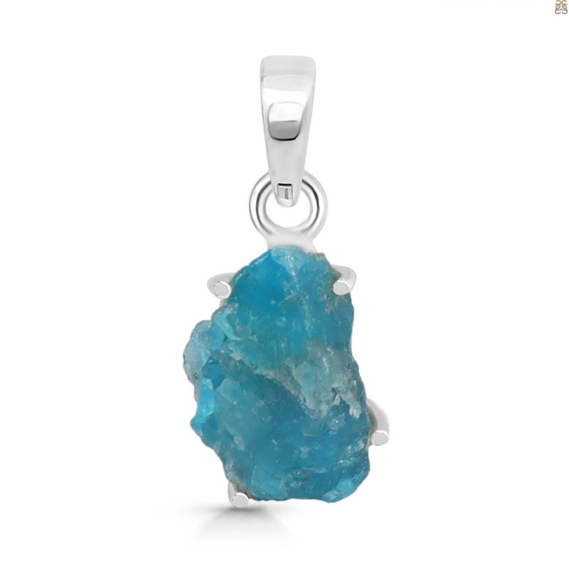 Neon Apatite Rough Pendant-SP NAR-1-46