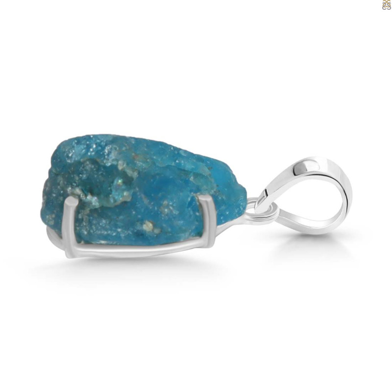 Neon Apatite Rough Pendant-SP NAR-1-47