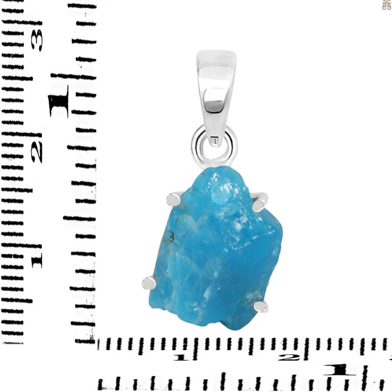 Neon Apatite Rough Pendant-SP NAR-1-48