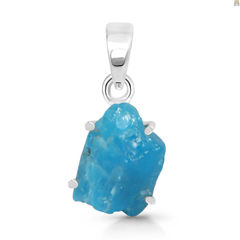 Neon Apatite Rough Pendant-SP NAR-1-48