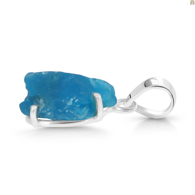 Neon Apatite Rough Pendant-SP NAR-1-48