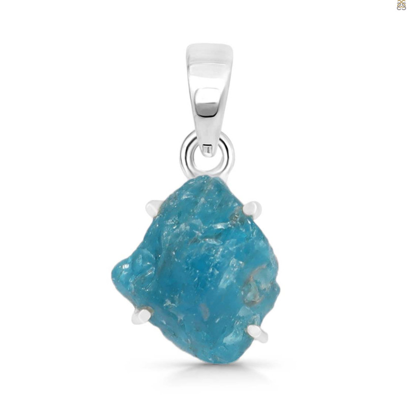 Neon Apatite Rough Pendant-SP NAR-1-49