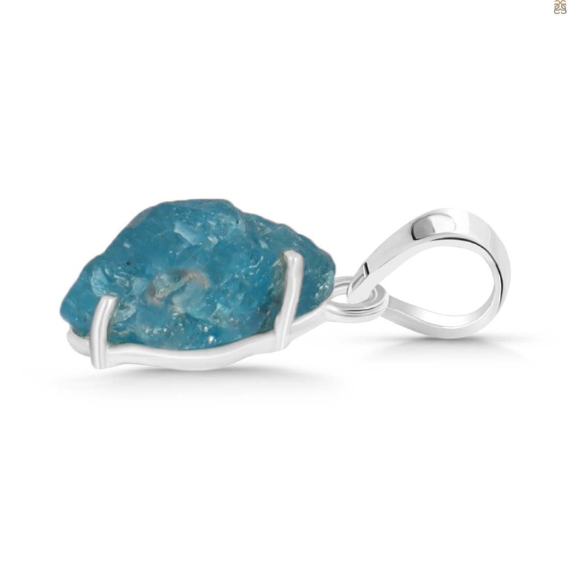 Neon Apatite Rough Pendant-SP NAR-1-49