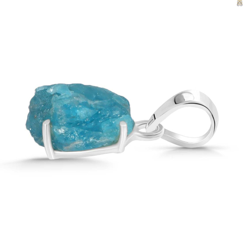 Neon Apatite Rough Pendant-SP NAR-1-55