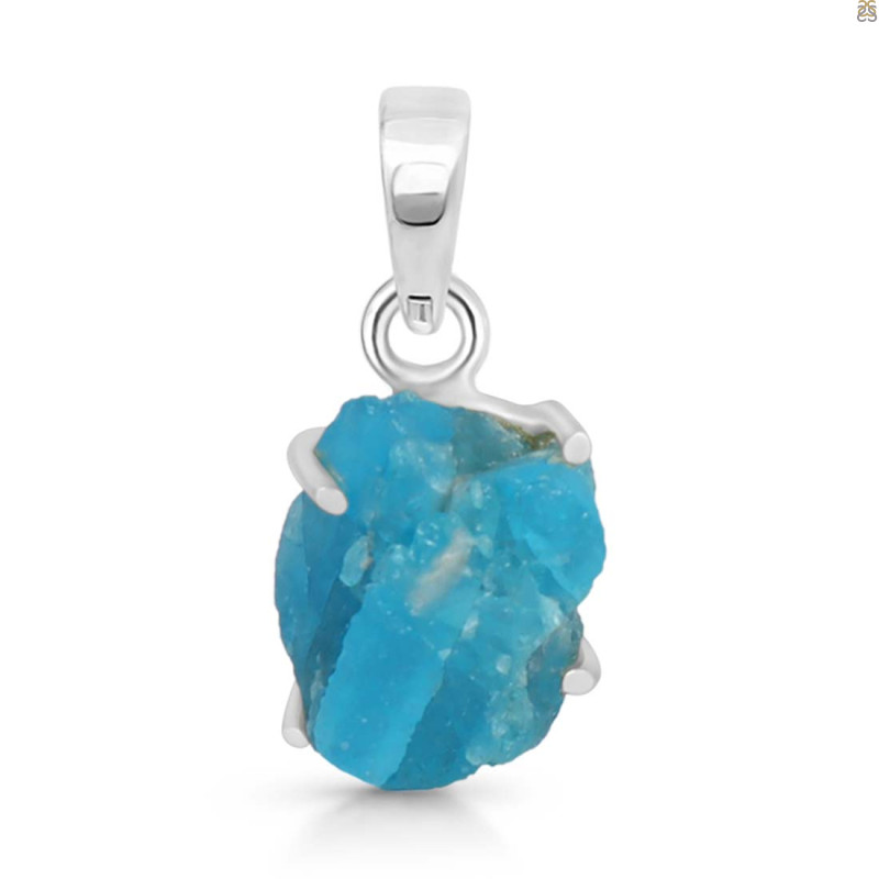 Neon Apatite Rough Pendant-SP NAR-1-57