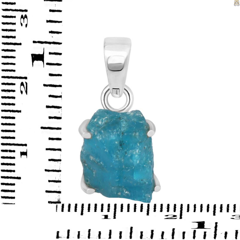 Neon Apatite Rough Pendant-SP NAR-1-60
