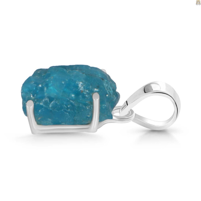 Neon Apatite Rough Pendant-SP NAR-1-60