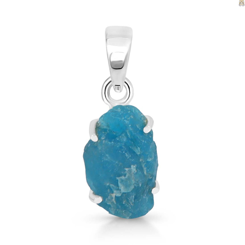 Neon Apatite Rough Pendant-SP NAR-1-63