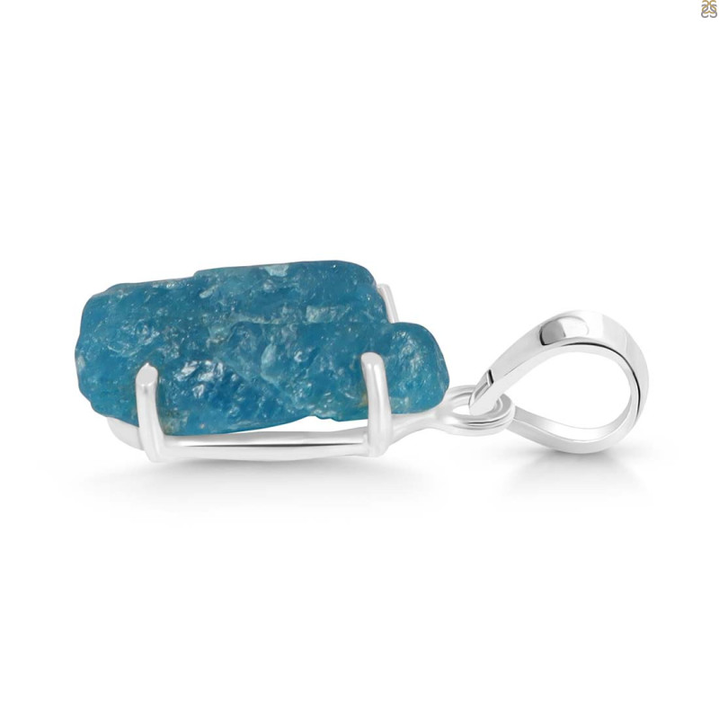 Neon Apatite Rough Pendant-SP NAR-1-63