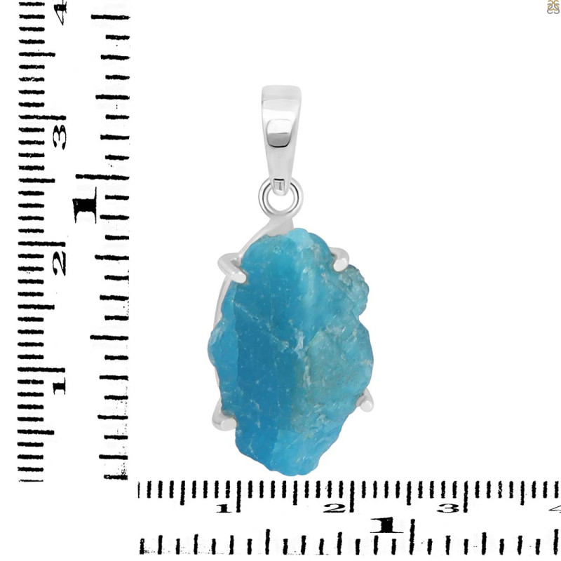 Neon Apatite Rough Pendant-SP NAR-1-69