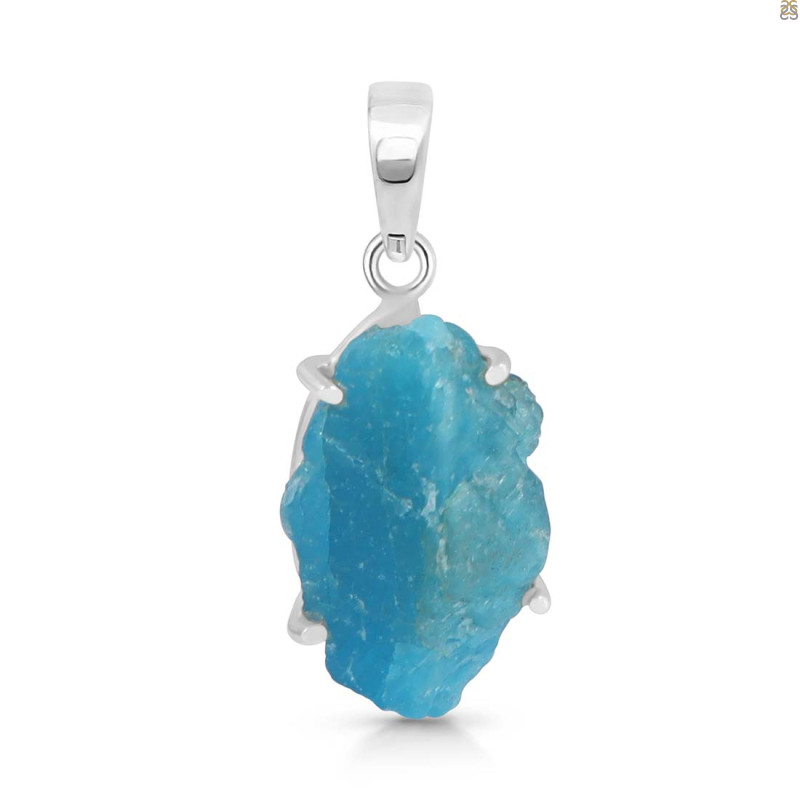 Neon Apatite Rough Pendant-SP NAR-1-69