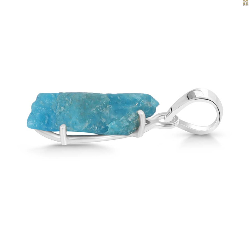 Neon Apatite Rough Pendant-SP NAR-1-69