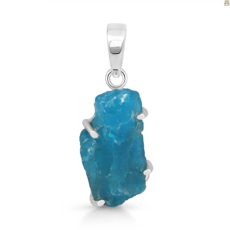 Neon Apatite Rough Pendant-SP NAR-1-70
