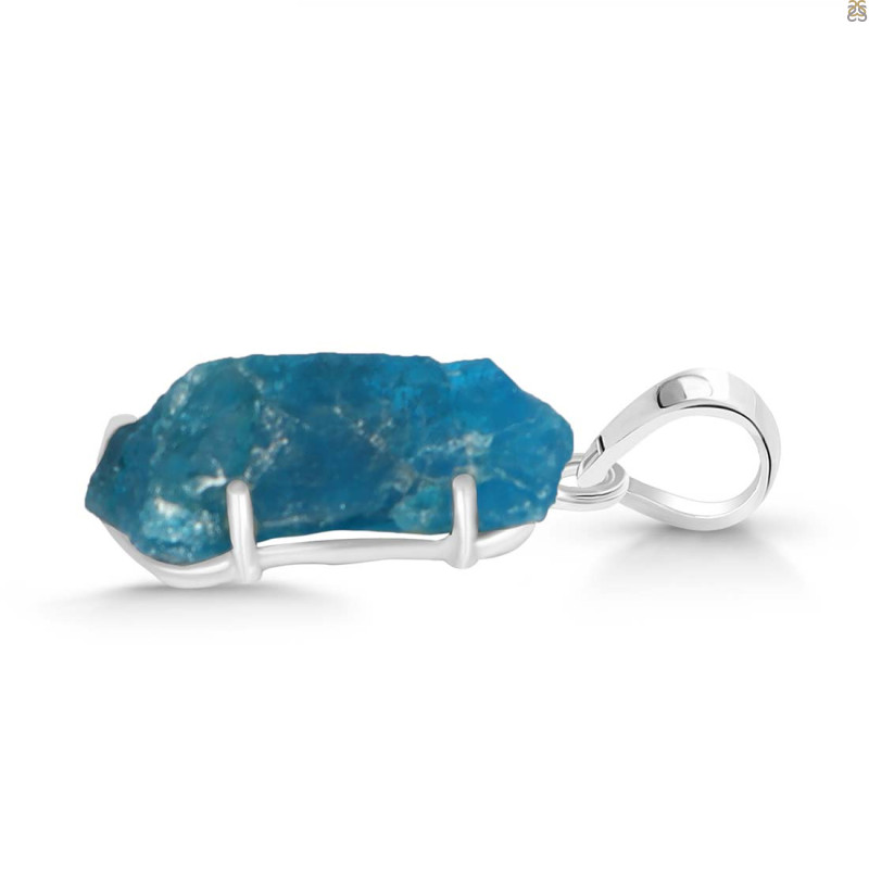 Neon Apatite Rough Pendant-SP NAR-1-70