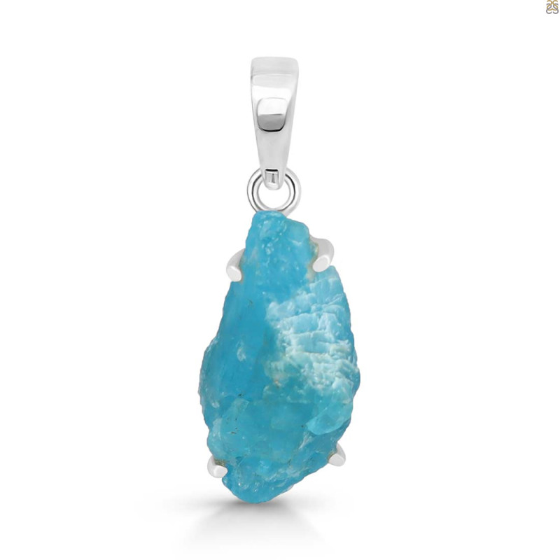 Neon Apatite Rough Pendant-SP NAR-1-71