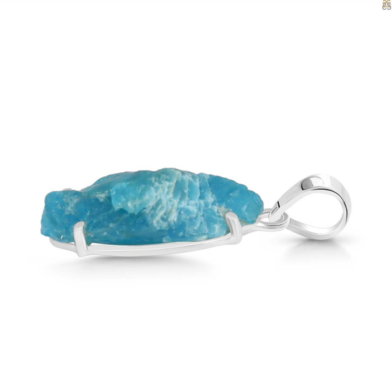 Neon Apatite Rough Pendant-SP NAR-1-71