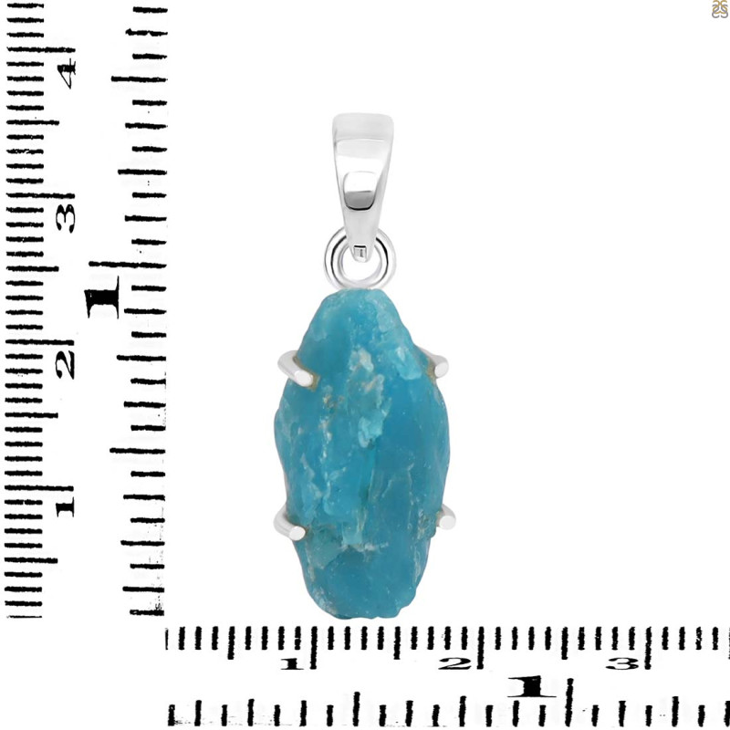 Neon Apatite Rough Pendant-SP NAR-1-72