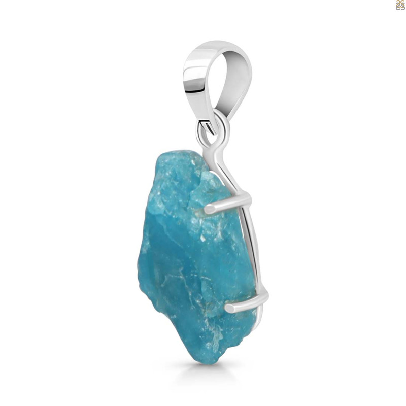 Neon Apatite Rough Pendant-SP