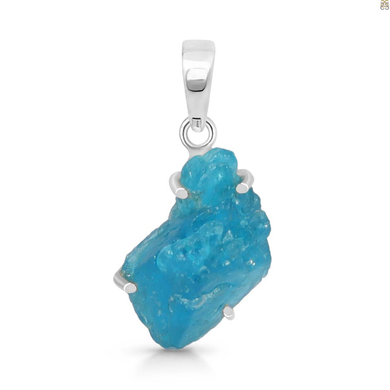 Neon Apatite Rough Pendant-SP NAR-1-73