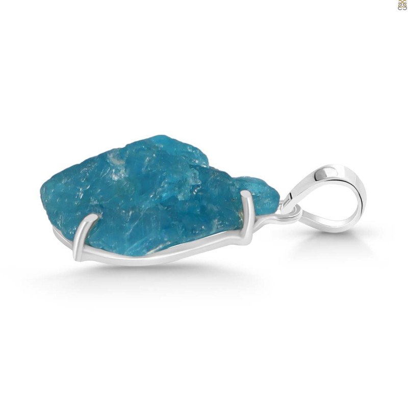 Neon Apatite Rough Pendant-SP NAR-1-73