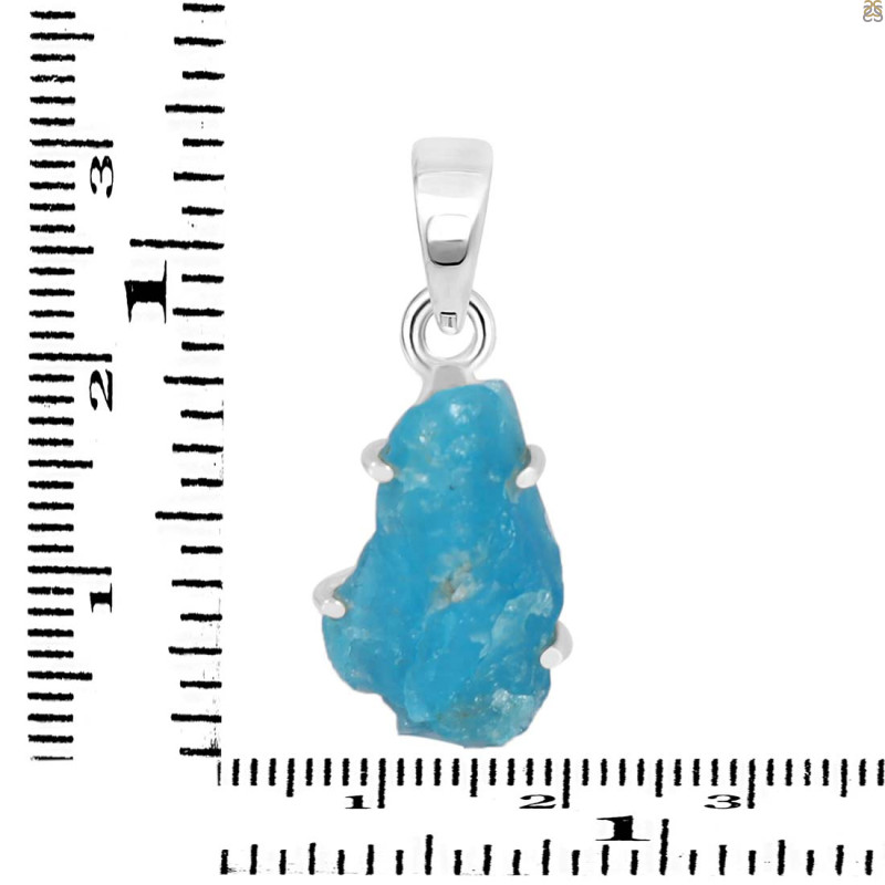 Neon Apatite Rough Pendant-SP NAR-1-74