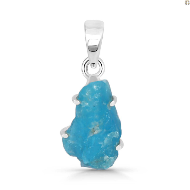 Neon Apatite Rough Pendant-SP NAR-1-74