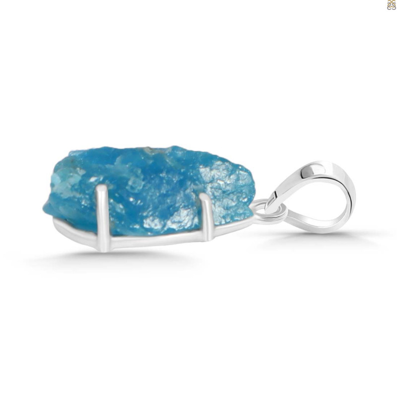 Neon Apatite Rough Pendant-SP NAR-1-74