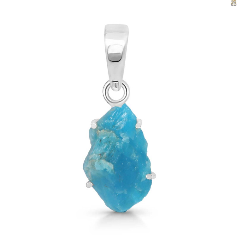Neon Apatite Rough Pendant-SP NAR-1-76