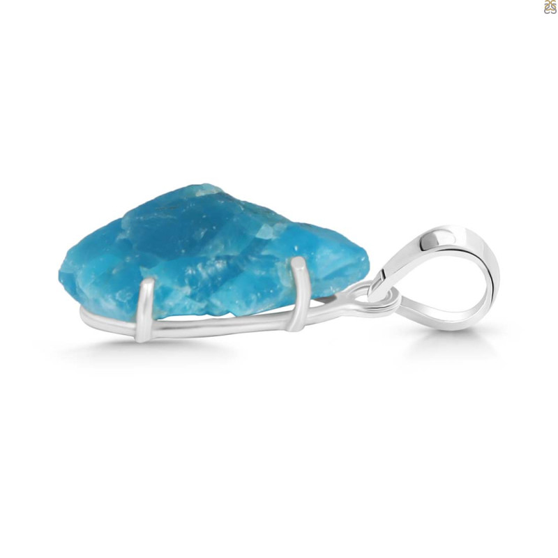 Neon Apatite Rough Pendant-SP NAR-1-76