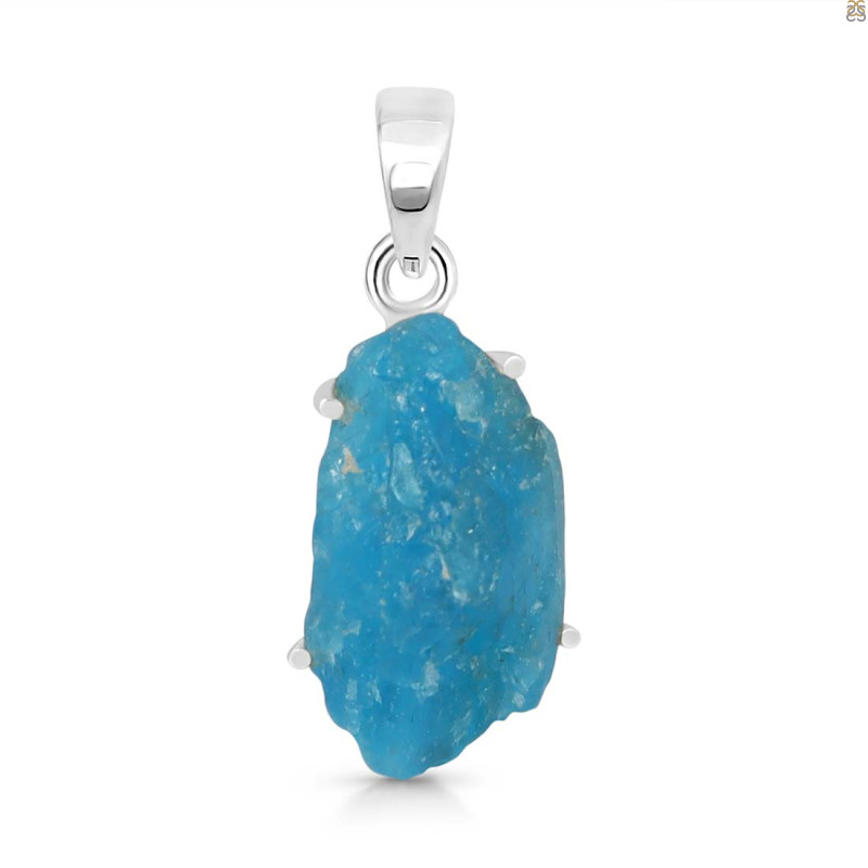 Neon Apatite Rough Pendant-SP NAR-1-77