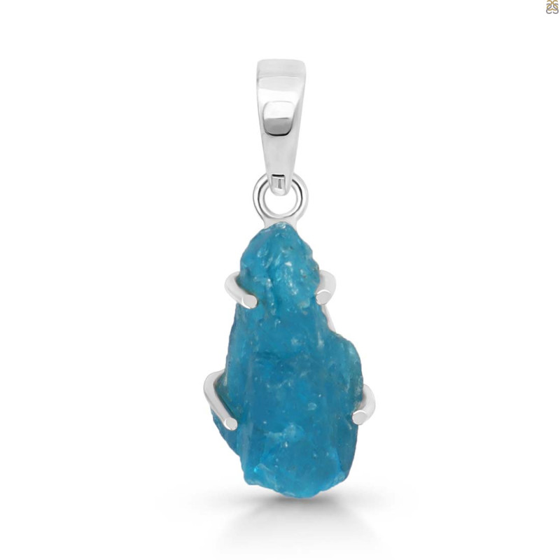 Neon Apatite Rough Pendant-SP NAR-1-78