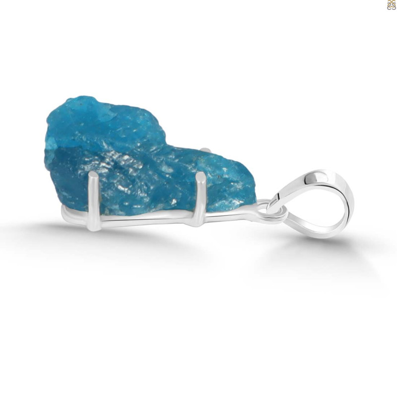 Neon Apatite Rough Pendant-SP NAR-1-78