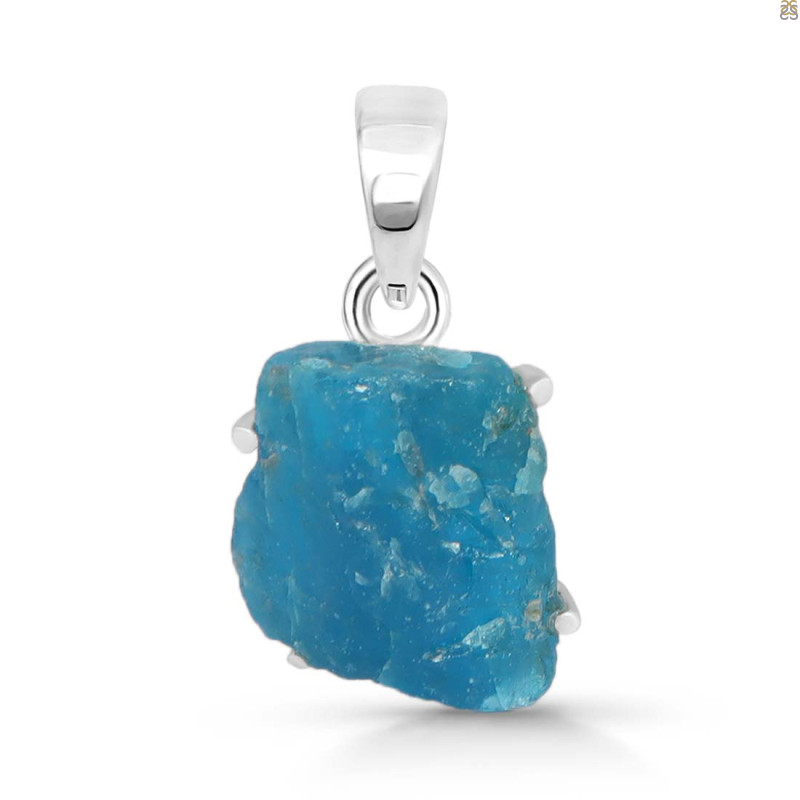 Neon Apatite Rough Pendant-SP NAR-1-79