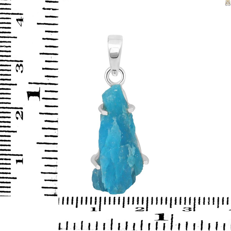 Neon Apatite Rough Pendant-SP NAR-1-80