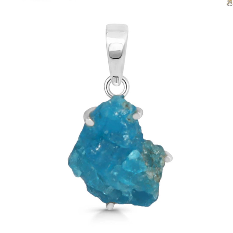 Neon Apatite Rough Pendant-SP NAR-1-81