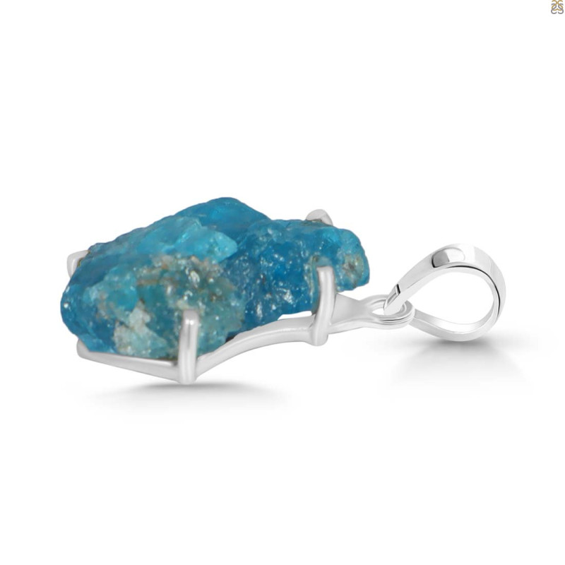 Neon Apatite Rough Pendant-SP NAR-1-81