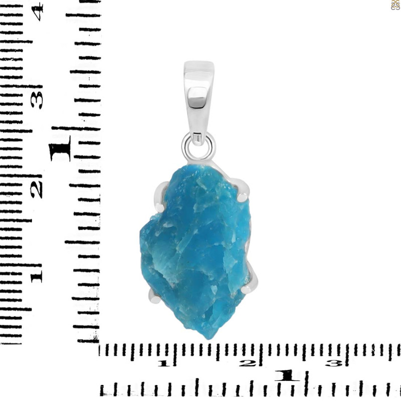 Neon Apatite Rough Pendant-SP NAR-1-82