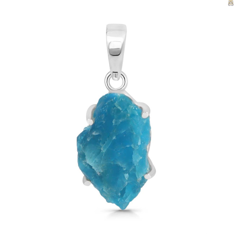 Neon Apatite Rough Pendant-SP NAR-1-82