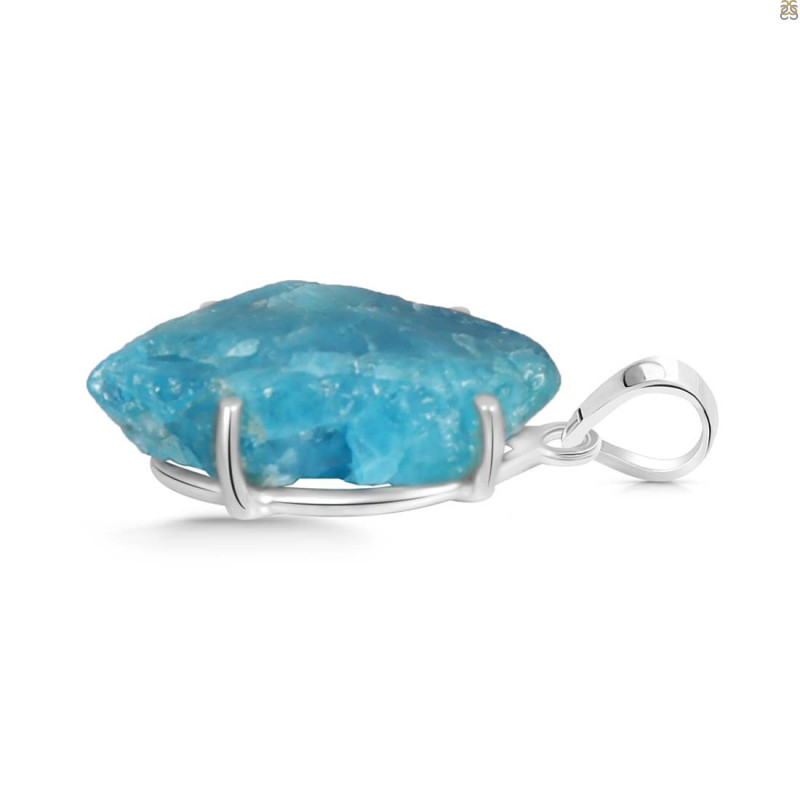 Neon Apatite Rough Pendant-SP NAR-1-82