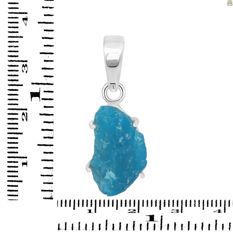 Neon Apatite Rough Pendant-SP NAR-1-86