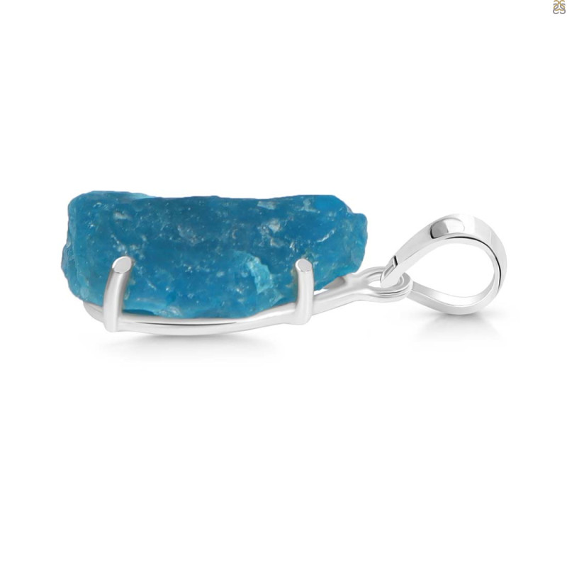 Neon Apatite Rough Pendant-SP NAR-1-86