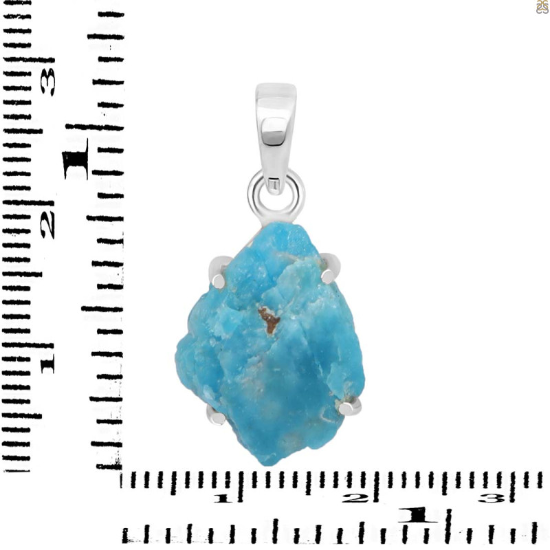 Neon Apatite Rough Pendant-SP NAR-1-87