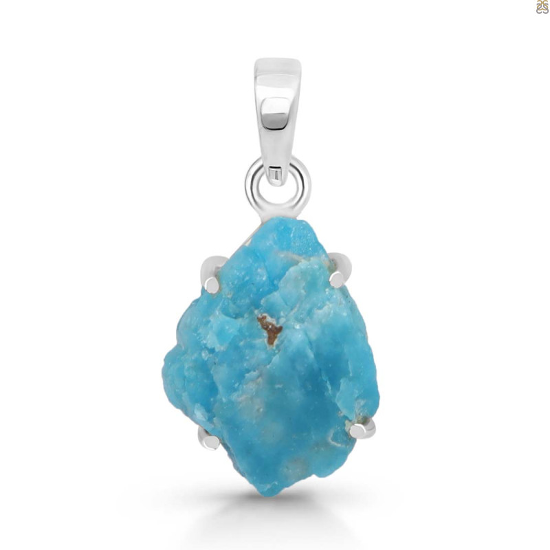 Neon Apatite Rough Pendant-SP NAR-1-87