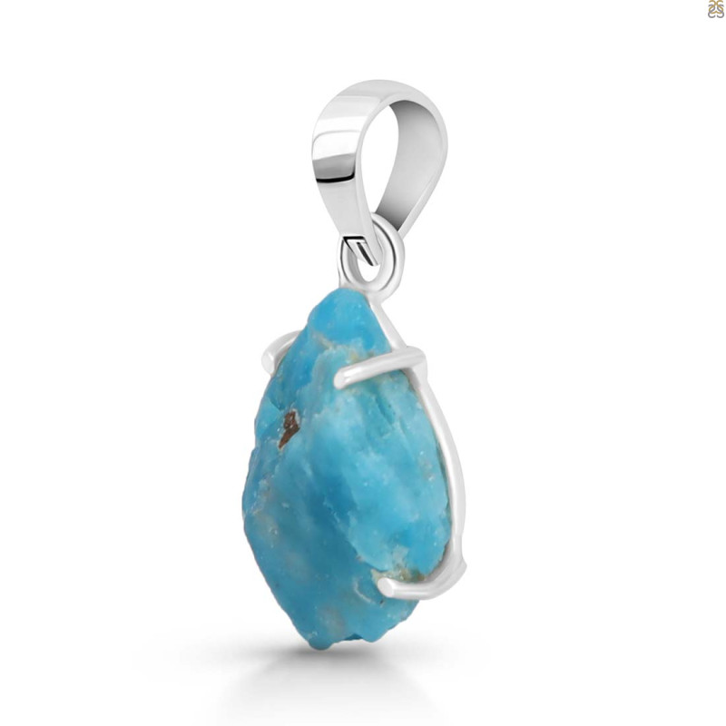 Neon Apatite Rough Pendant-SP