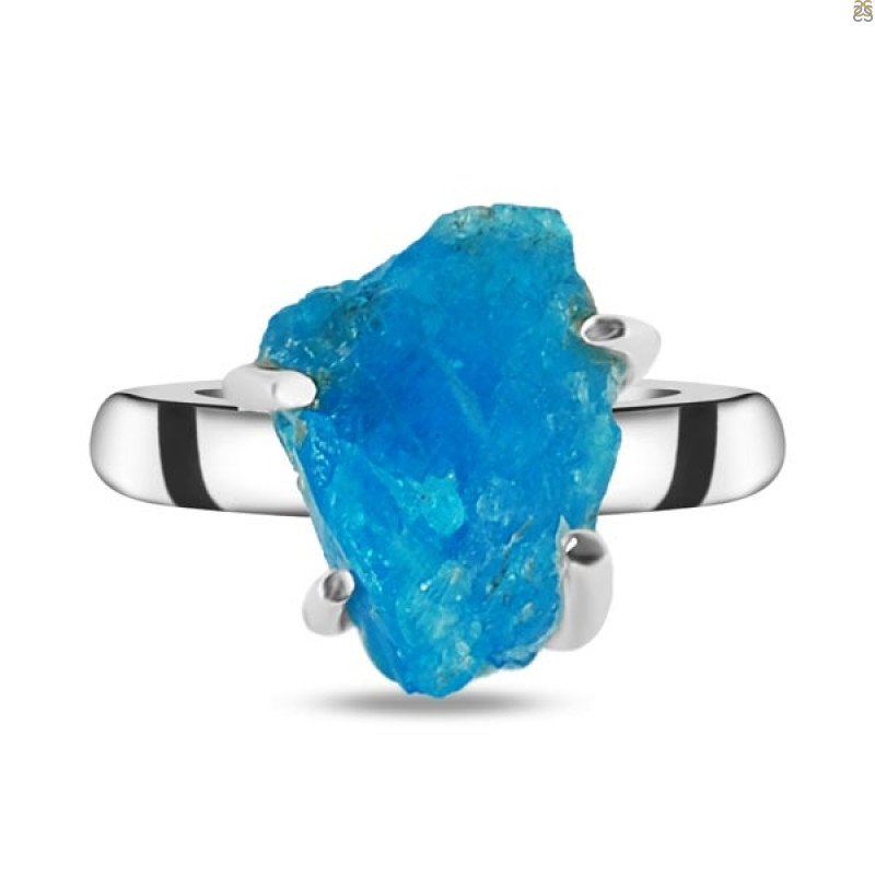 Neon Apatite Rough Adjustable Ring-ADJ-R NAR-2-108